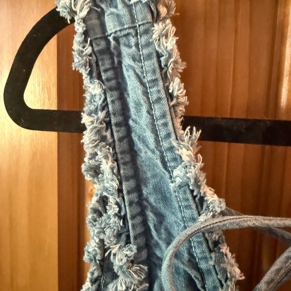 We The Free Light Blue Denium Ladies Romper - Picture 5 of 10